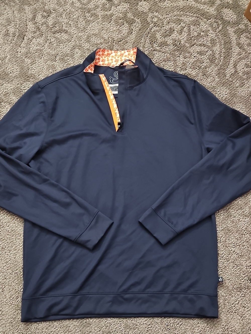 Swannies Golf Mens Large Blue 1/4 Zip Pullover FIESTA MCKINNON SZ L
